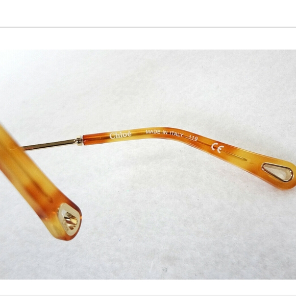 CHLOE Gold/Purple Cat Eye Sunglasses - Picture 8 of 9